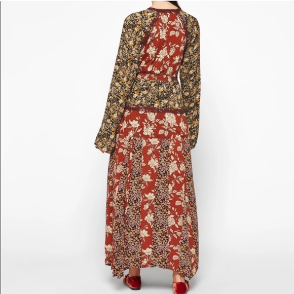 Free People Tilda Wrap Floral Maxi Dress, Size M, NWT - Picture 3 of 7